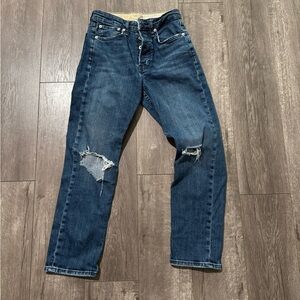 Rag &Bone Maya High Rise Button Front Jean - Size 25